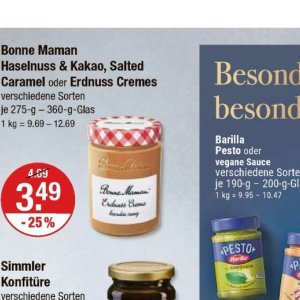 Cremes bei V-Markt