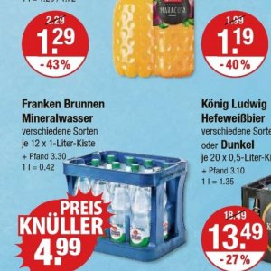 Mineralwasser bei V-Markt