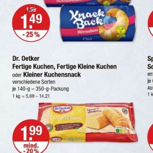 Kuchen bei V-Markt