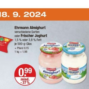 Joghurt ehrmann ehrmann bei V-Markt