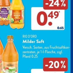 Säfte bei Aldi SÜD