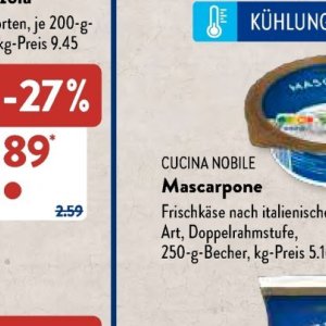 Mascarpone bei Aldi SÜD