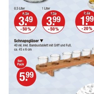 Tassen und Gläser bei V-Markt