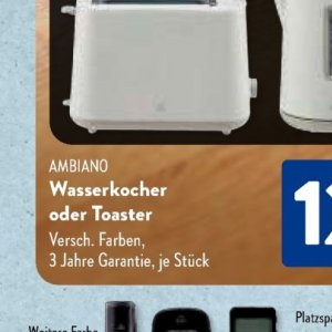 Wasserkocher bei Aldi SÜD