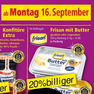 Butter bei Norma