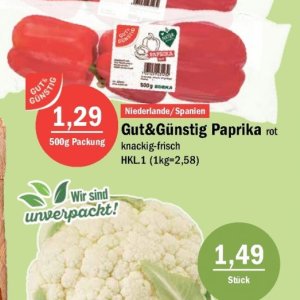 Paprika bei Aktiv Irma