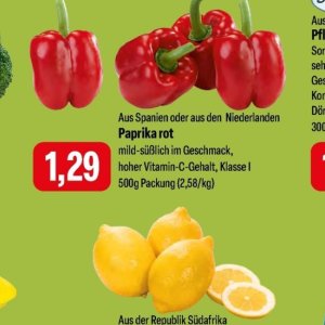 Paprika bei Feneberg