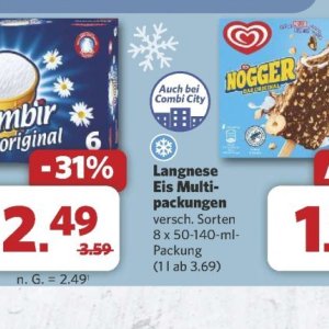 Eis langnese langnese bei Combi