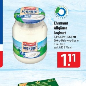 Joghurt ehrmann ehrmann bei Famila Nord Ost