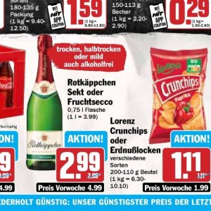 Sekt bei Hit