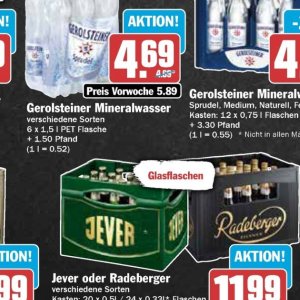 Mineralwasser bei AEZ