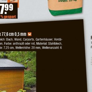 Gartenhäuser bei V-Baumarkt