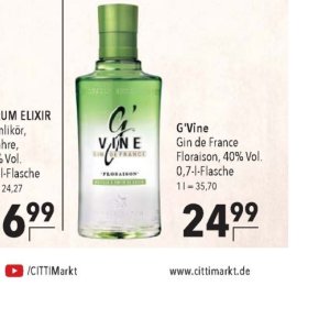 Gin bei Citti Markt