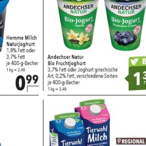 Joghurt bei Citti Markt