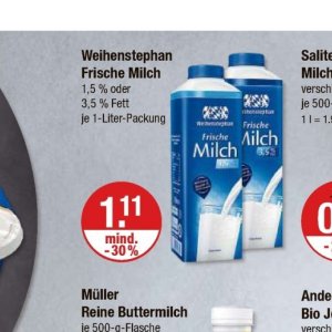 Milch bei V-Markt