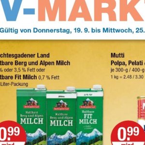 Milch bei V-Markt