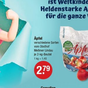 Äpfel bei V-Markt