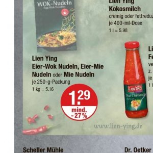 Nudeln bei V-Markt