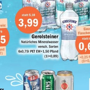 Mineralwasser bei Aktiv Irma