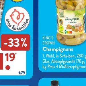 Champignons bei Aldi SÜD