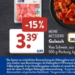 Hackfleisch bei Aldi SÜD