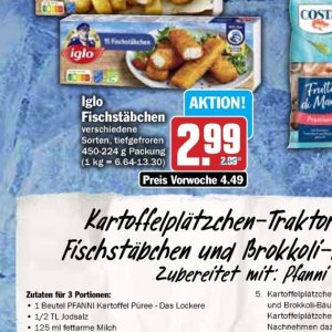 Fischstäbchen bei AEZ