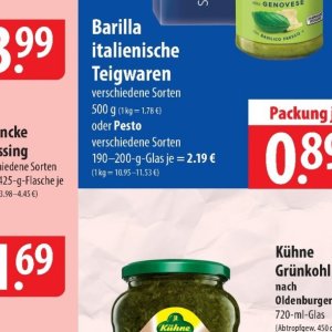 Pesto bei Famila Nord Ost