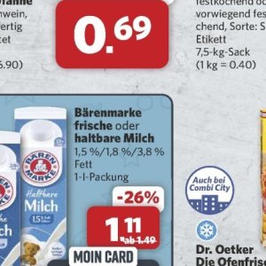 Milch bärenmarke bärenmarke bei Combi