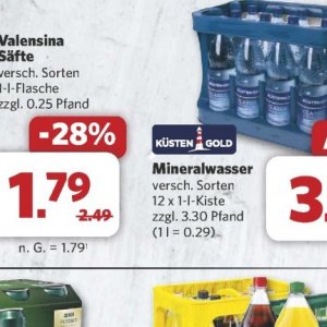 Mineralwasser bei Combi