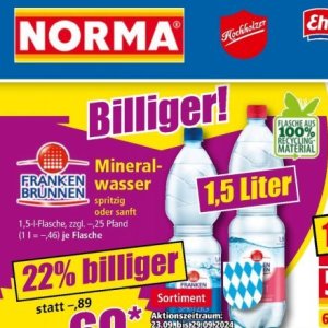 Mineralwasser bei Norma