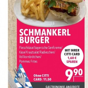 Burger bei Citti Markt