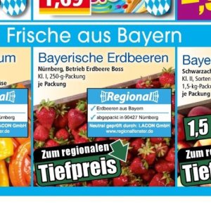 Erdbeeren bei Norma