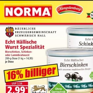 Wurst bei Norma