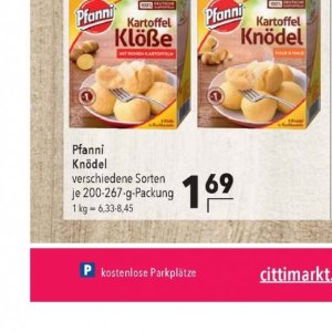 Knödel bei Citti Markt