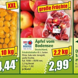 Äpfel bei Norma