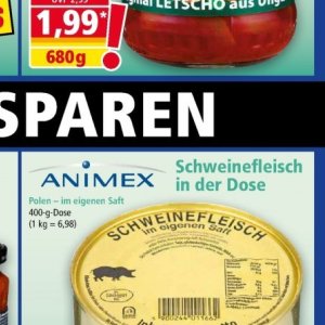 Schweinefleisch bei Norma