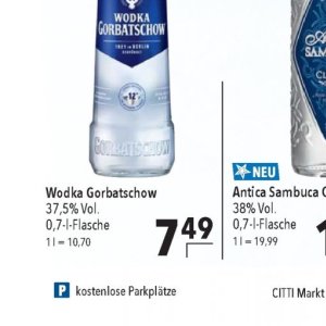 Wodka bei Citti Markt