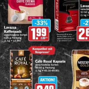 Kaffeepads bei Hit