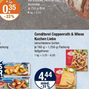 Kuchen bei V-Markt