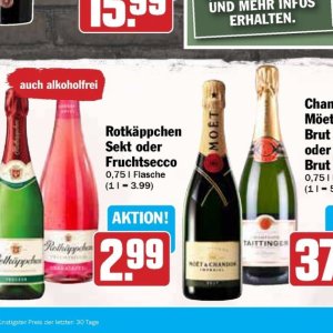 Sekt bei Hit