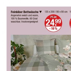 Bettwäsche bei V-Markt