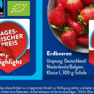 Erdbeeren bei Aldi SÜD