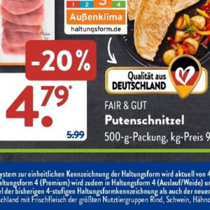 Putenschnitzel bei Aldi SÜD