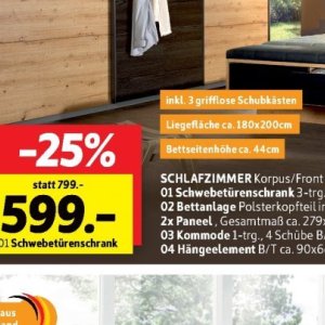 Schlafzimmer bei Sconto