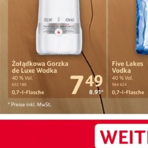 Wodka absolut  bei Selgros