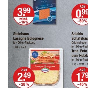 Lasagne bei V-Markt