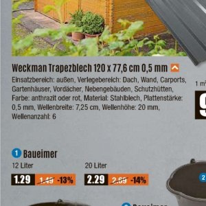 Gartenhäuser bei V-Baumarkt