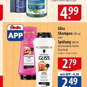 Shampoo bei Famila Nord Ost