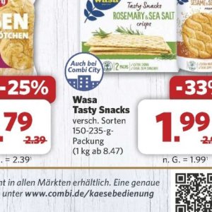 Snacks bei Combi