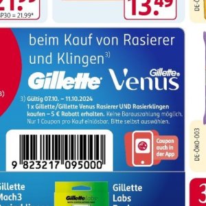 Rasierer gillette  bei Rossmann